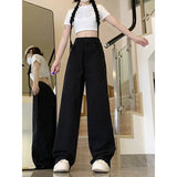 Zingj Retro Cleanfit Cargo Pants Men And Women Loose Straight Casual Pants Simple Wide-Leg