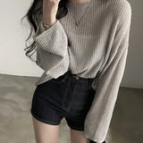 Zingj Ice Silk Sweater Women Summer 2023 New Loose Outside Wear Sunscreen Smock Versatile Air-Conditioned