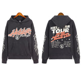 High Street Ins Minority Retro Print Letters Loose Hooded Sweaters For Men And Women In Autumn And