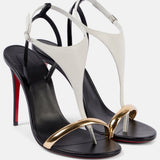 Fashion New Sexy High-Heeled Round Toe With Temperament Summer Red Bottom Thin Sandals