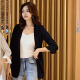 Zingj And Long Loose Chiffon Small Suit Female Chic Summer White Suit Large Size Sunscreen Clothing Thin Coat Air Conditioning