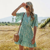Summer Dresses Women Clothing 2021 Ladies Long Floral Cottagecore Boho Light Dress With Flowers Luxury Designer