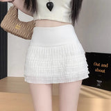 Babes V-Waisted 100-Folded Skirt Women 2025 New Ins Sexy Anti-Walking A-Word Bag Hip