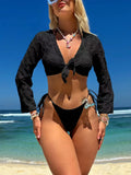 2023 New Special Mesh Three-Piece Swimsuit Sexy