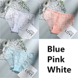 Sexy Low Waist Women's Underwear Lace Plus Size Seamless Panties Breathable Lingerie Female Briefs Solid Hollow