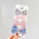 New Leopard Printed Bowknot Hair Clips For Cute Girls Lace Handmade Hairpins Boutique Barrettes Kids Hair
