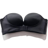 Sexy Strapless Adjustable Buckle No Rims Chest Big Bust Summer Tops Tube Crop Top Bustier bras for Women Bra lingerie