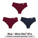 3PCS/Set Cotton Brazilian Panties Woman 2021 Female Panties Lingerie Sexy Thongs Woman Brazilian Pantys Plus Size