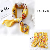 Square Silk Scarf Women Fashion Print Small Neck Scarfs Office Lady Hair Band Foulard Hand Kerchief Female Bandana