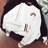 Women O-Neck Kawaii Harajuku Printed Long Sleeve Christmas Gifts Womens Korean Ulzzang Sweatshirt All-match Thicker