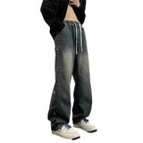Niche Jeans Men 2025 New Spring And Autumn High Street Retro Old High Street Wide Legs Long