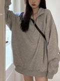 Oversized Half Zip Long Sleeve