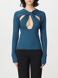 Slim Top 2025 New Personality Kink Hollow Out Long Sleeve Knit Sweater Loose Lazy