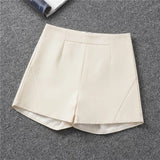 Shorts Women's Black Summer Thin 2025 New Loose High-Waist A Word Casual Broad-Legged Orange