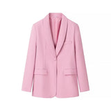 Women's Winter New Temperament Evening Dress Collar Suit Jacket + Pants