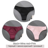 Cotton Brazilian Women's Panties V Waist G-String Underwear Women T Back Underpants Intimate Lingerie Women's