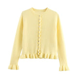 Women's Clothing 2025 Spring New Fashion Casual Temperament Folding Decorative Knit