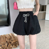 Women Elastic Waist Solid New Design Fashion Korean Style Female All-match Casual Simple Sweet Streetwear Summer