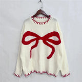 Bow Jacquard Sweater- Outfit