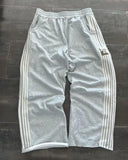 Zingj Trousers For Men And Women Ins Cotton Heavy Baggy Wide-Legged Trousers Side Striped Trousers Straight Trousers With Falling Feeling 1215-0-Outfit