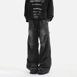 Zingj Wei Pants Men And Women's 2024 New Pleated Design Feeling Straight Tube Loose Versatile Sports Casual Long