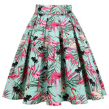 Vintage Women Midi Skirts High Waist Cotton 3XL 2022 Casual Streetwear Daily 60s Polka Dot Pinup Rockabilly