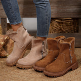 The Winter Of 2025, The New Snow Boots Woman And The Woman With Velvet Thicken And Warm Fashion Casual Cotton