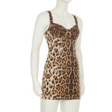 Leopard Print Sequined Mini Dress- Outfit