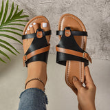 Color-Pined Flat-Bottomed Slippers Women Wearing Rivets Light Beach Cool
