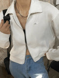Cropped Zip-Up Jacket- Outfit