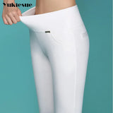 quality pencil pants capris women 2018 summer style high waist elastic skinny pants female trousers woman pantalon