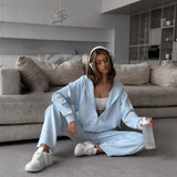 2025 New Soft Model Set Women's Casual Blouse + Broad Legs Christmas Red