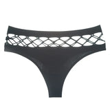 New Women's Underwear Panties Sexy Hollow Out Mesh Thong Middle-waist Large Size Breathable Comfortable Fashion
