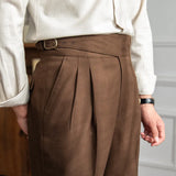 Casual Suit Pants Men's Autumn Business Retro Niche Trousers High Street Hanging Trendy