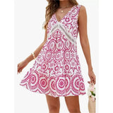 Summer Women's Colorless Long Sleeveless Long-Term Loose Dress