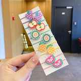 Children Cute Cartoon Fruit Elastic Hair Bands Girls Baby Lovely Rubber Bands Ponytail Holder Kids Hair