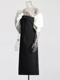 Fashion Dress Women 2025 Spring New Temperament Women's Skirt Bow Black High-End Long