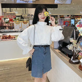 Blouse Women Shirts Long Sleeve Kawaii Korean Fashion Womens Tops and Blouses Ladies Elegant Casual Slim Harajuku