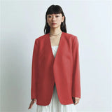 Suit Spring And Autumn New Cushion Shoulder Leisure Fashion Temperament Slim Thin Professional Gray Small Suit