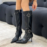Boots Tips High And Boots Women 2025 Autumn And Winter New But Knee Boots Fine And High-Heeler Rider
