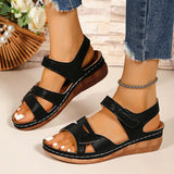 Vela With Thick-Soled Sandals Women's Hollow Embossed Slopes And Beach Cool