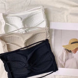 Zingj Vacation Beautiful Back Defense Strapless Woman Wrapped Breasts Strapless Underwear Bra One Cup