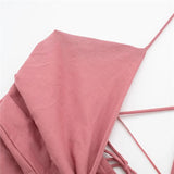 Knot Slip Long Dress Women Pink Sexy Summer Woman Dress 2023 Backless Elegant Party Dresses For Women Evening