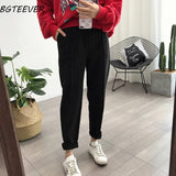 Winter Thicken Women Pencil Pants Wool Pants Female Autumn High Waist Loose Trousers Capris Soft Good