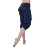 Pants 3/4 Joggers Soft Sweatshirt Fabric, Elasticated Waist, Side pockets, Legs with Ribbed Hems, Sports