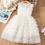 Clothing Sets 2021 Summer Princess Girl Bling Star Flamingo Top + Unicorn Print Dress 2pcs Set Children Clothing