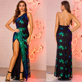 club Party Sequin maxi Dress women summer dress elegant bodycon vintage woman Long dresses clothes vestidos