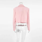 Pink Cropped Blazer- Outfit