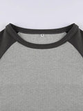 Ribbed Raglan Sleeve Tee- Outfit