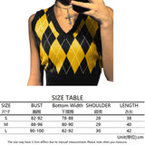girl Sweater Vest women jumper V Neck pullover Knitted Vests Women y2k Preppy Style Crop Top Autumn 2020 solid